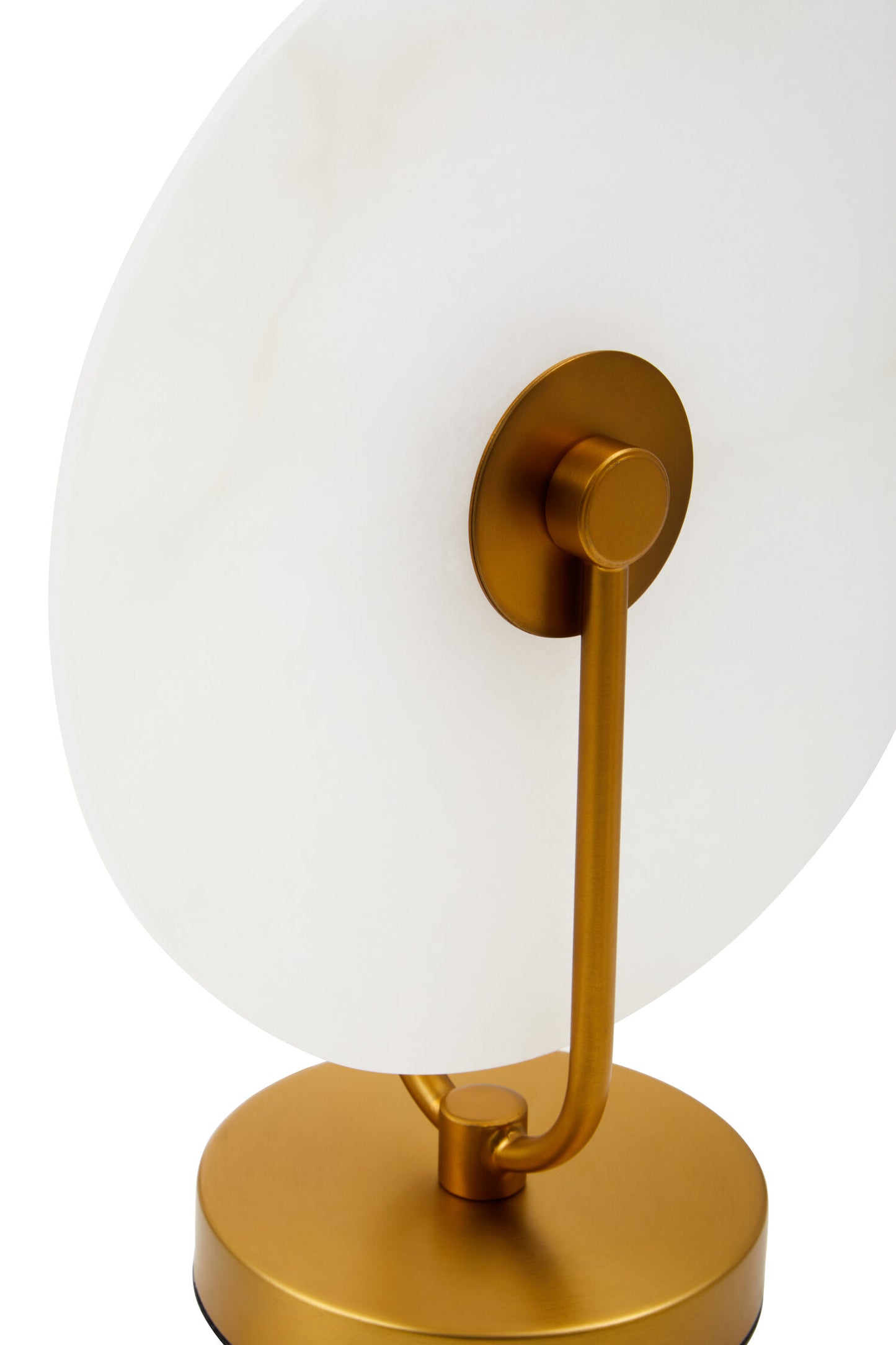 Drake White Marble And Gold Finish Table Lamp