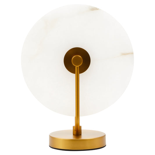 Drake White Marble And Gold Finish Table Lamp