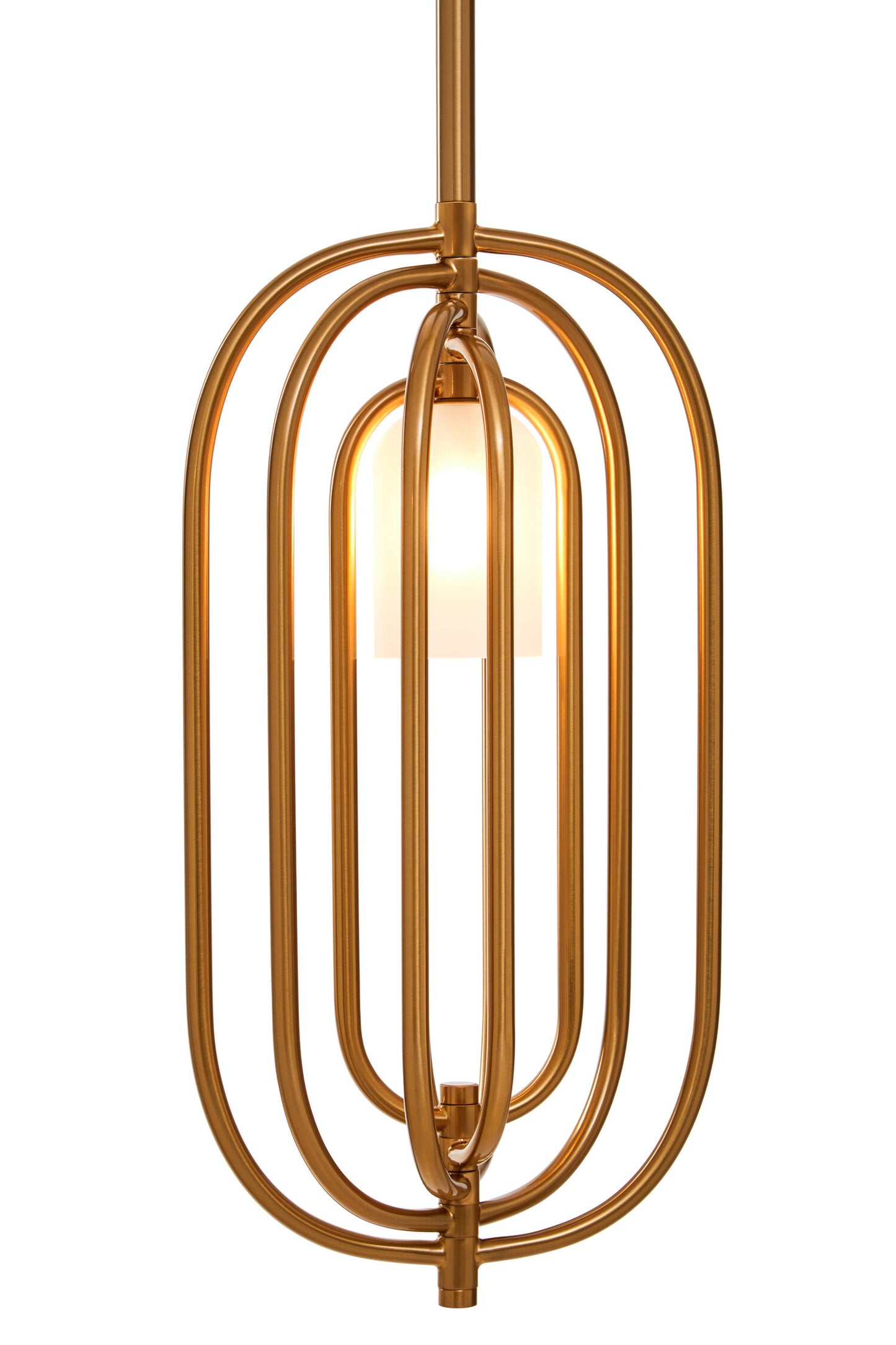 Giselle Gold and Frosted Glass Statement Pendant Light