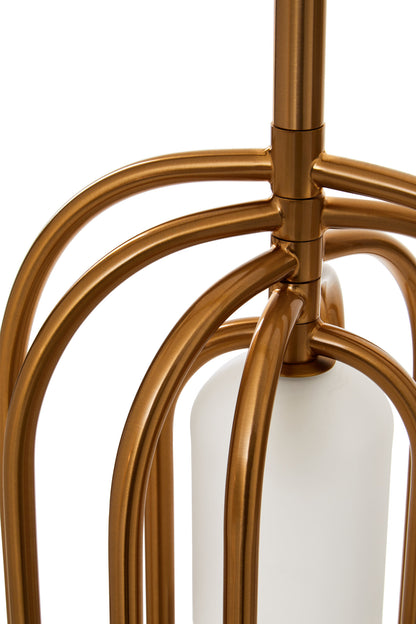 Giselle Gold and Frosted Glass Statement Pendant Light