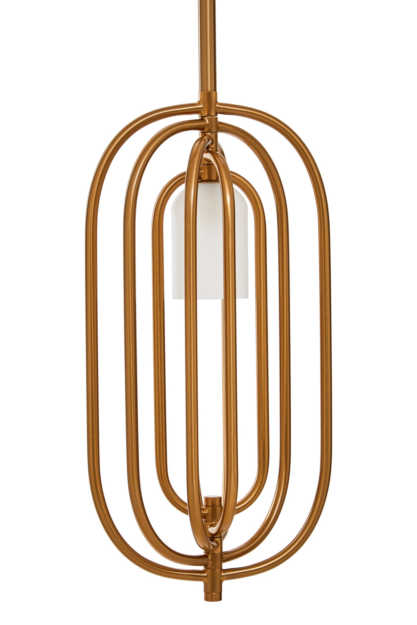Giselle Gold and Frosted Glass Statement Pendant Light