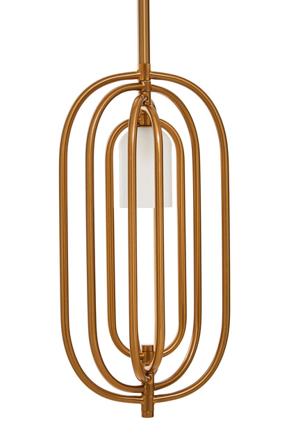 Giselle Gold and Frosted Glass Statement Pendant Light