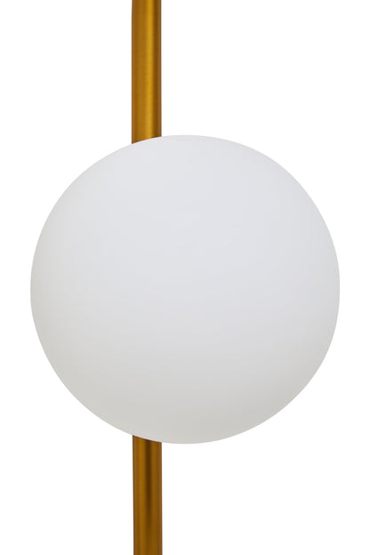 Bugsy Four Bulb White Glass Wall Light