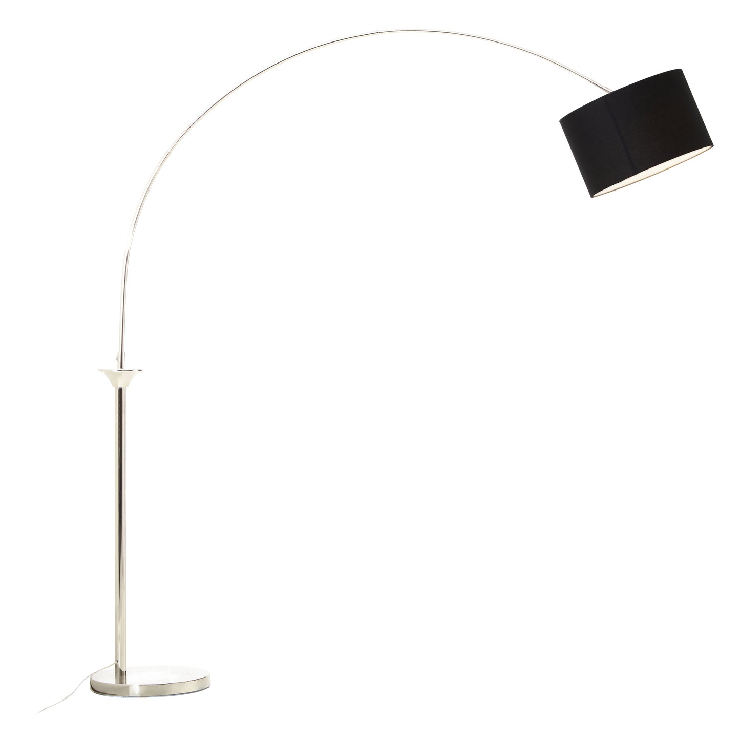 Hudson Satin Nickel Arc Floor Lamp