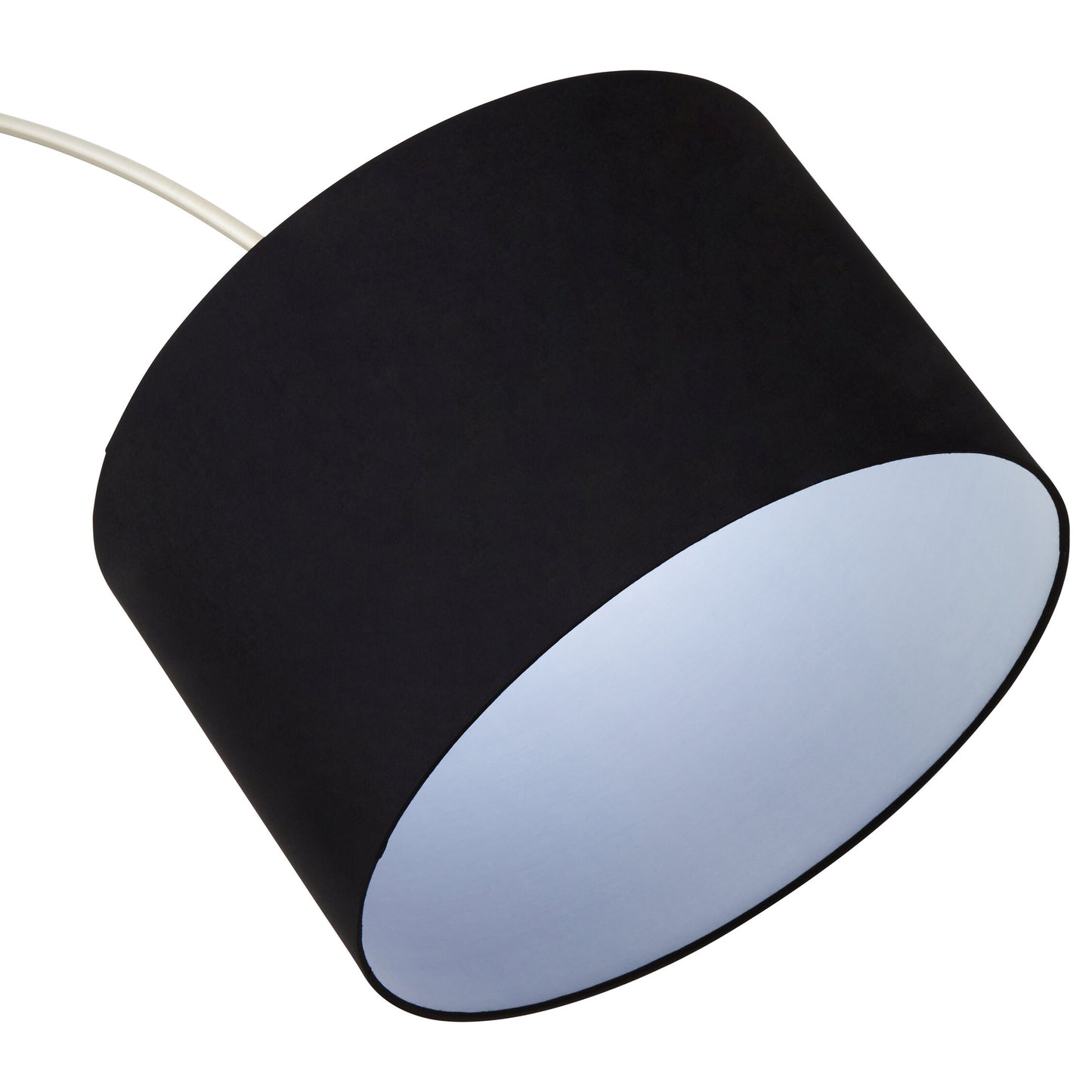 Hudson Satin Nickel Arc Floor Lamp