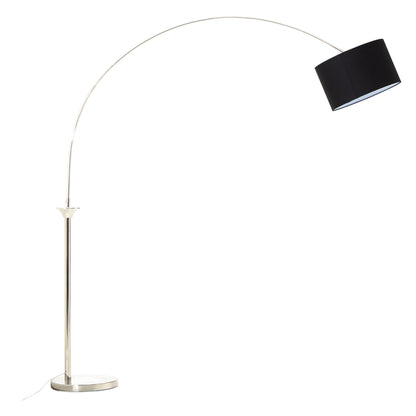 Hudson Satin Nickel Arc Floor Lamp
