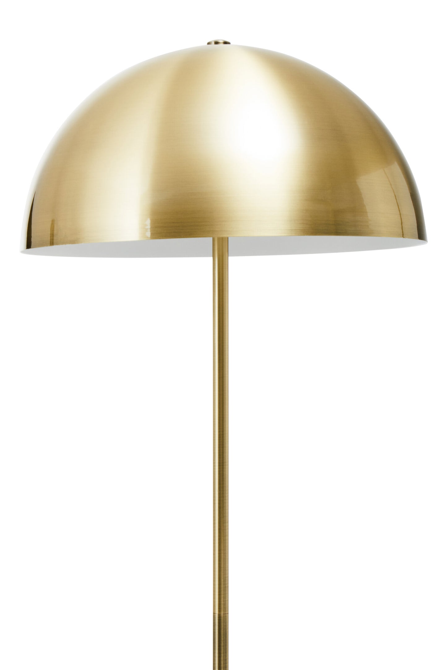 Belvedere Brushed Brass Black Marble Floor Lamp
