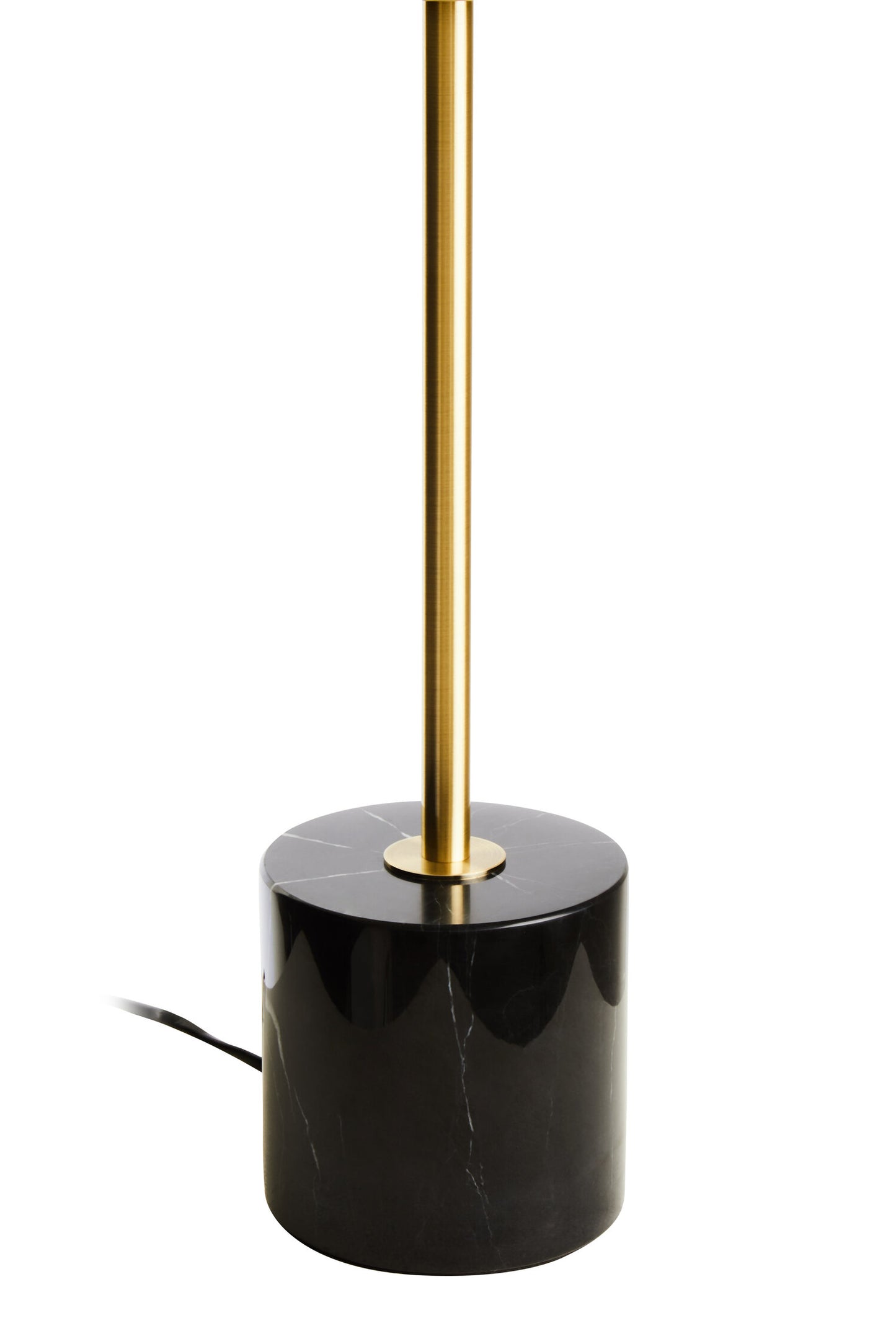 Belvedere Brushed Brass Black Marble Table Lamp
