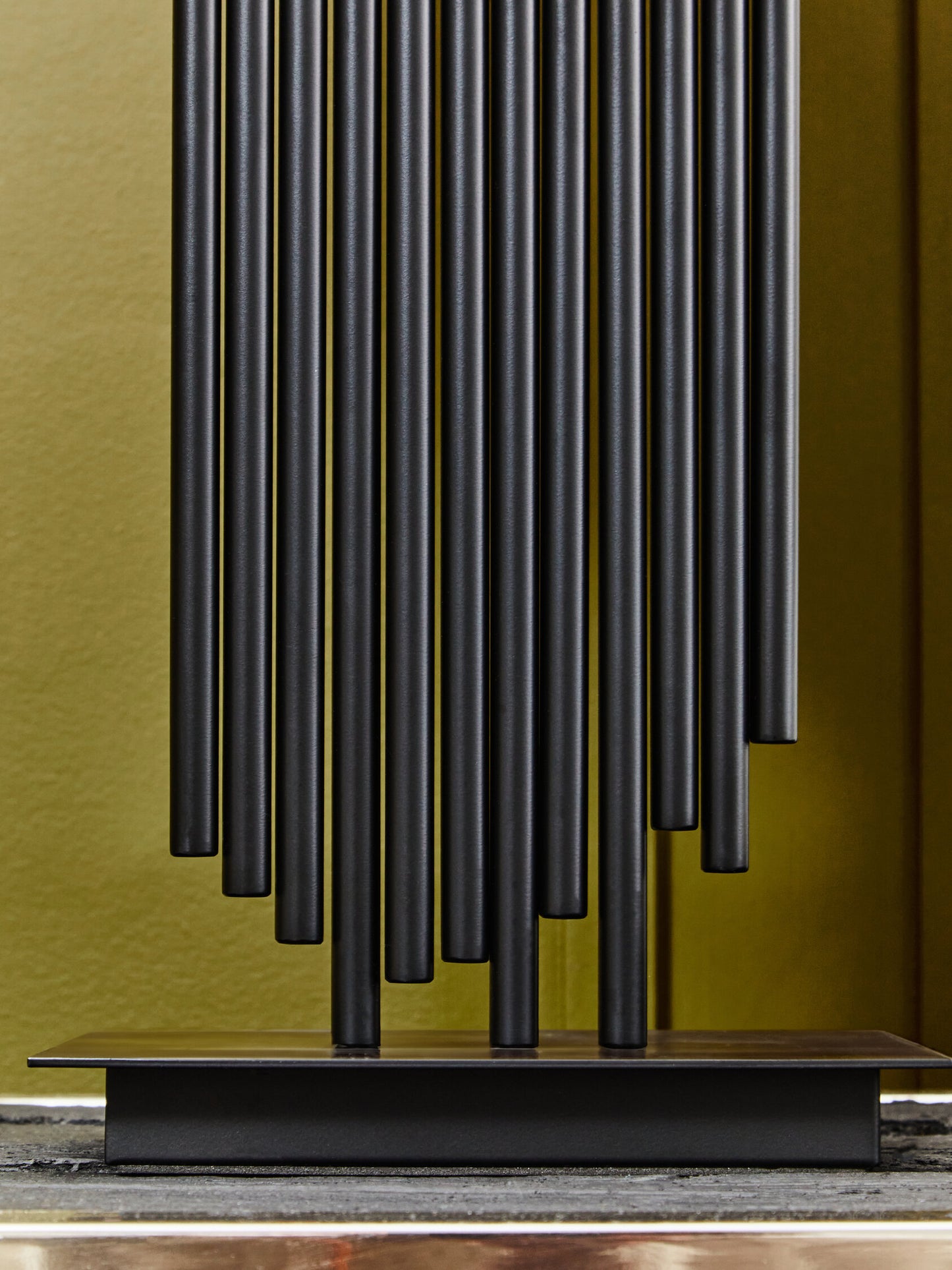 Mario Black Table Lamp with White Linen Shade