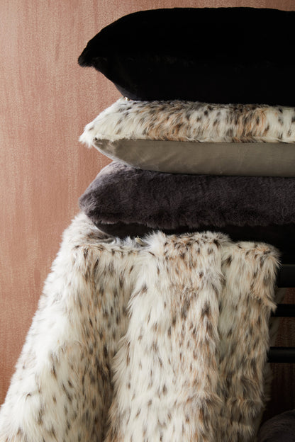 Nomad Lamina Animal Print Fur Throw