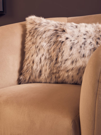 Nomad Lamina Animal Print Rectangular Fur Cushion