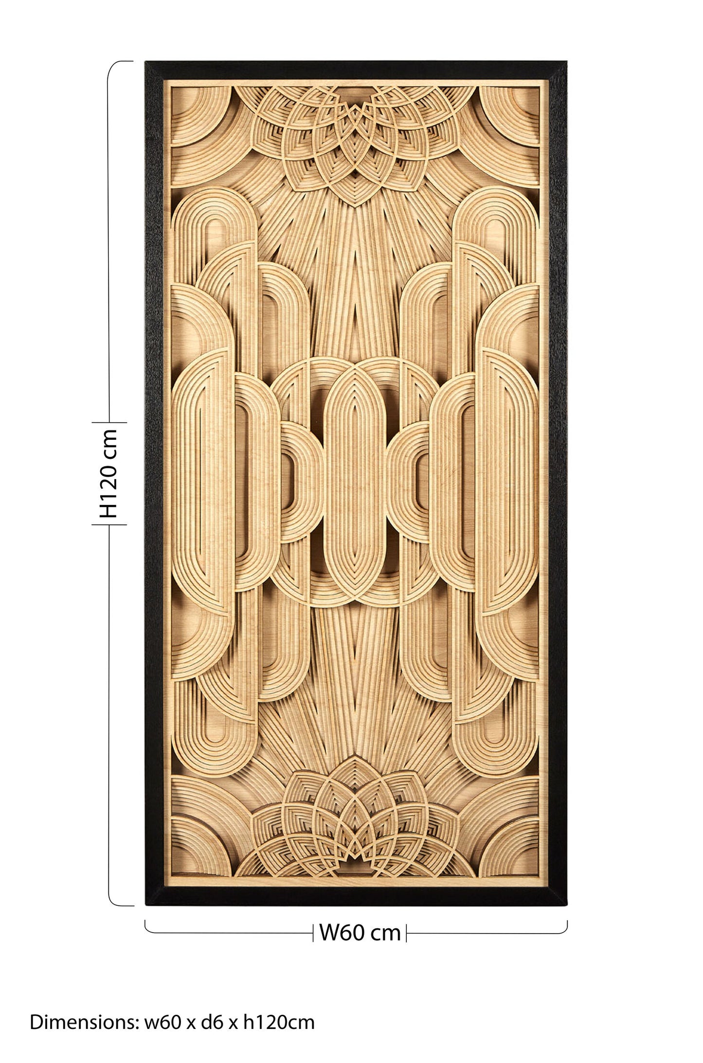 Africana Deco Wood Carving Wall Art