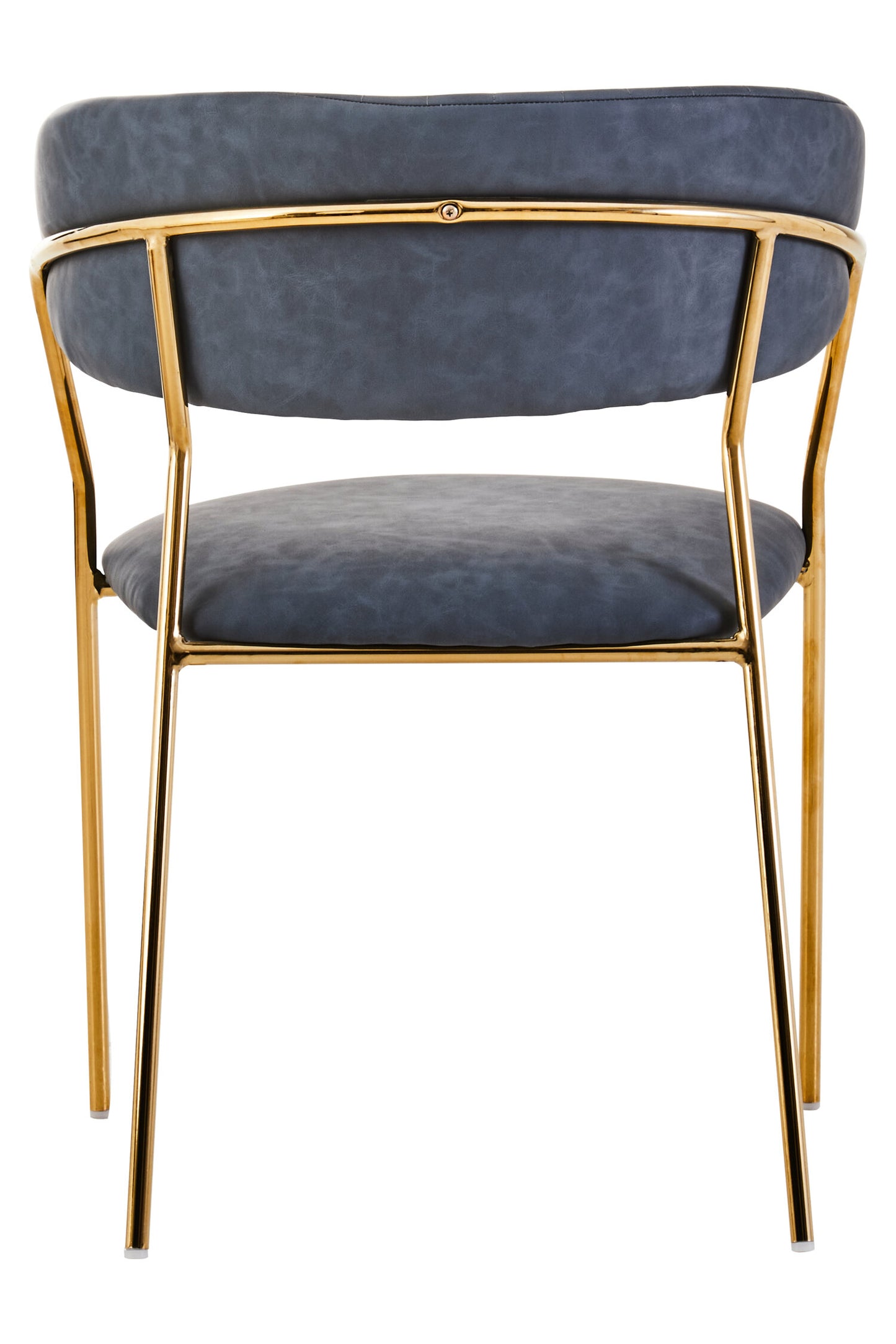 Lorena Dark Grey Faux Leather Dining Chair