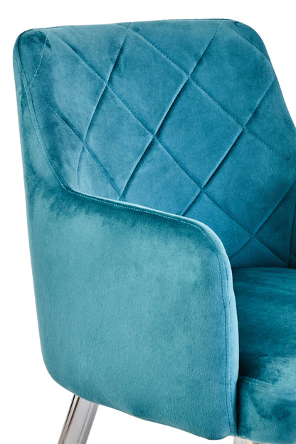 Lorena Light Blue Splayed Dining Chair