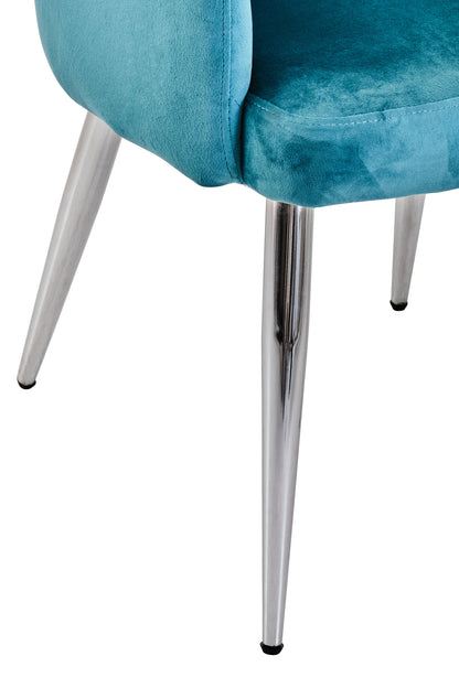 Lorena Light Blue Splayed Dining Chair