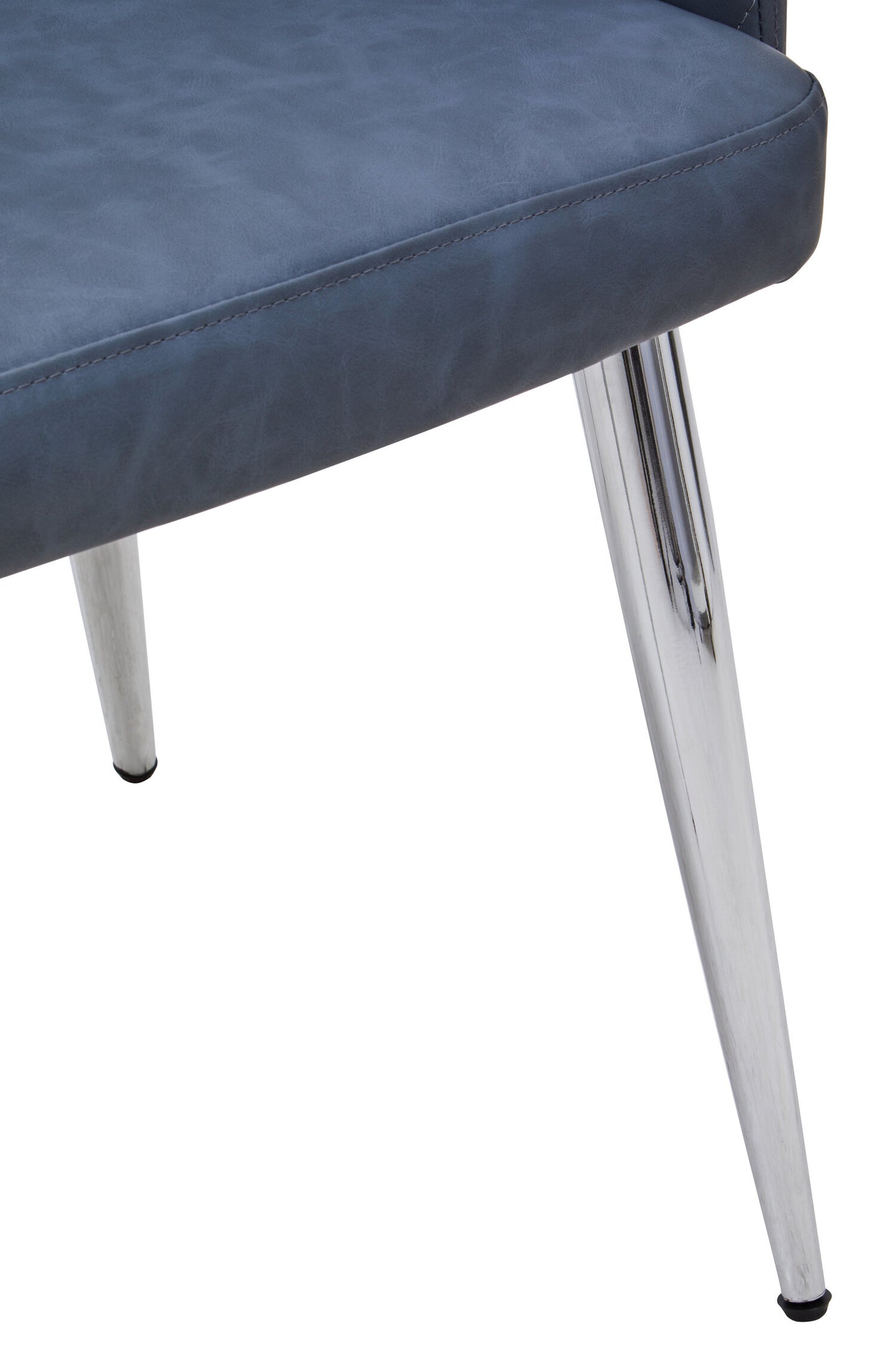 Lorena Dark Grey And Chrome Dining Chair