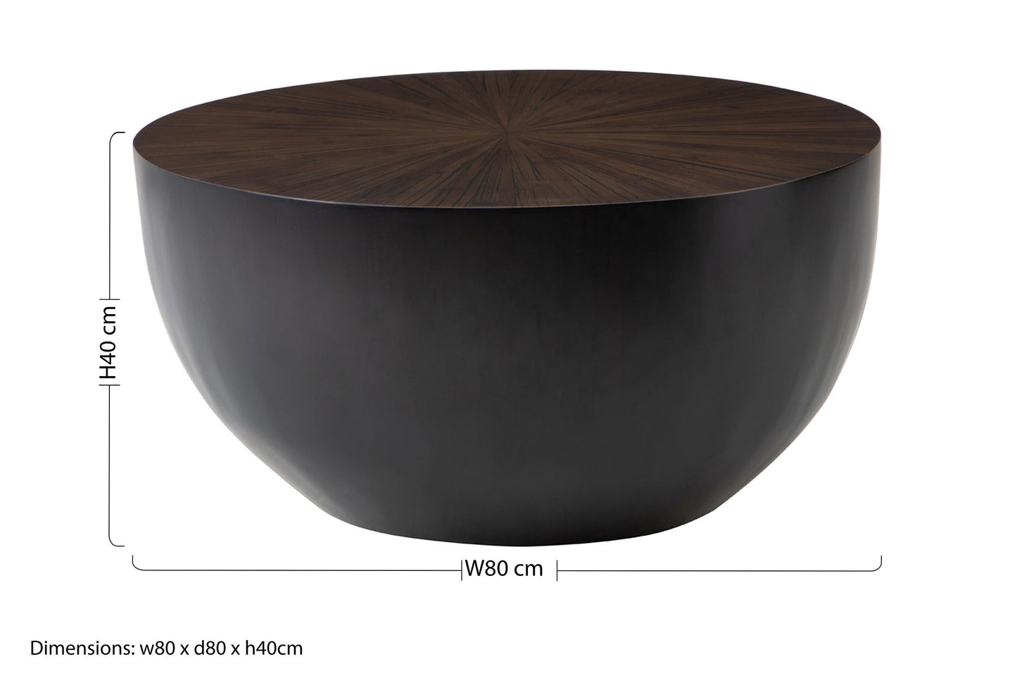 Armand Natural Bamboo Round Coffee Table