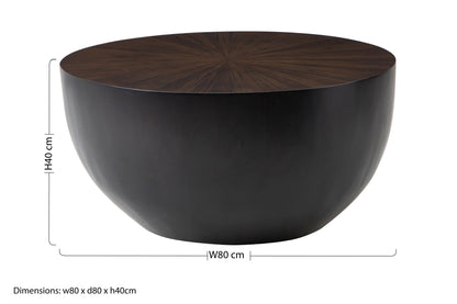 Armand Natural Bamboo Round Coffee Table