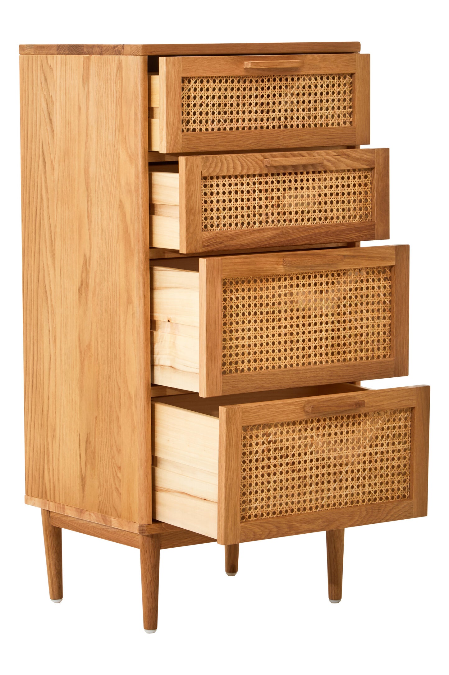 Austin and Oak Wood Chest 4 Drawers