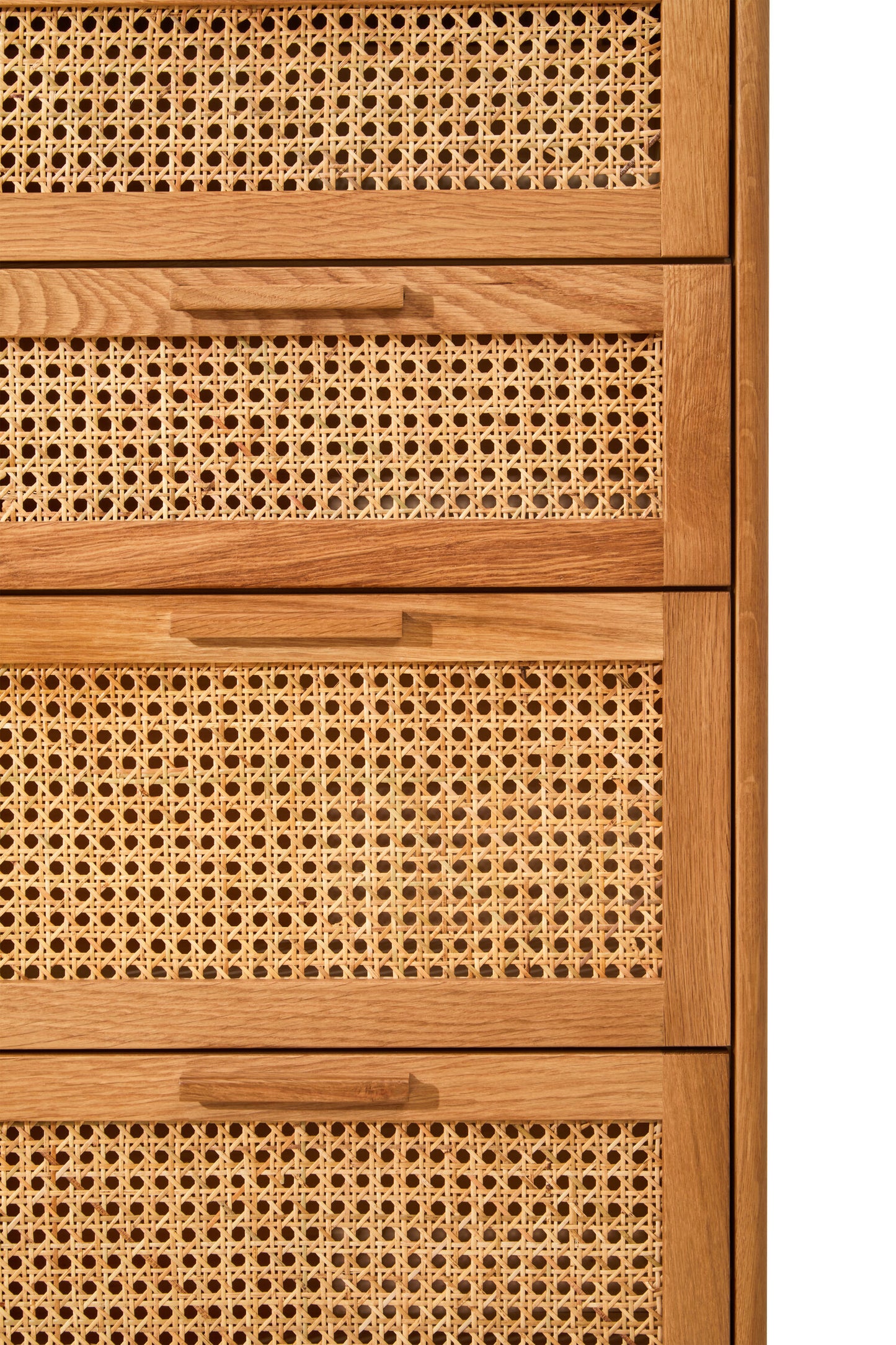 Austin and Oak Wood Chest 4 Drawers