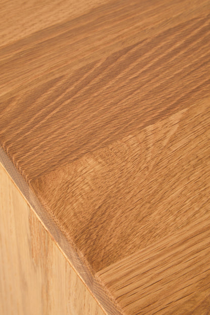 Austin and Oak Wood Chest 4 Drawers