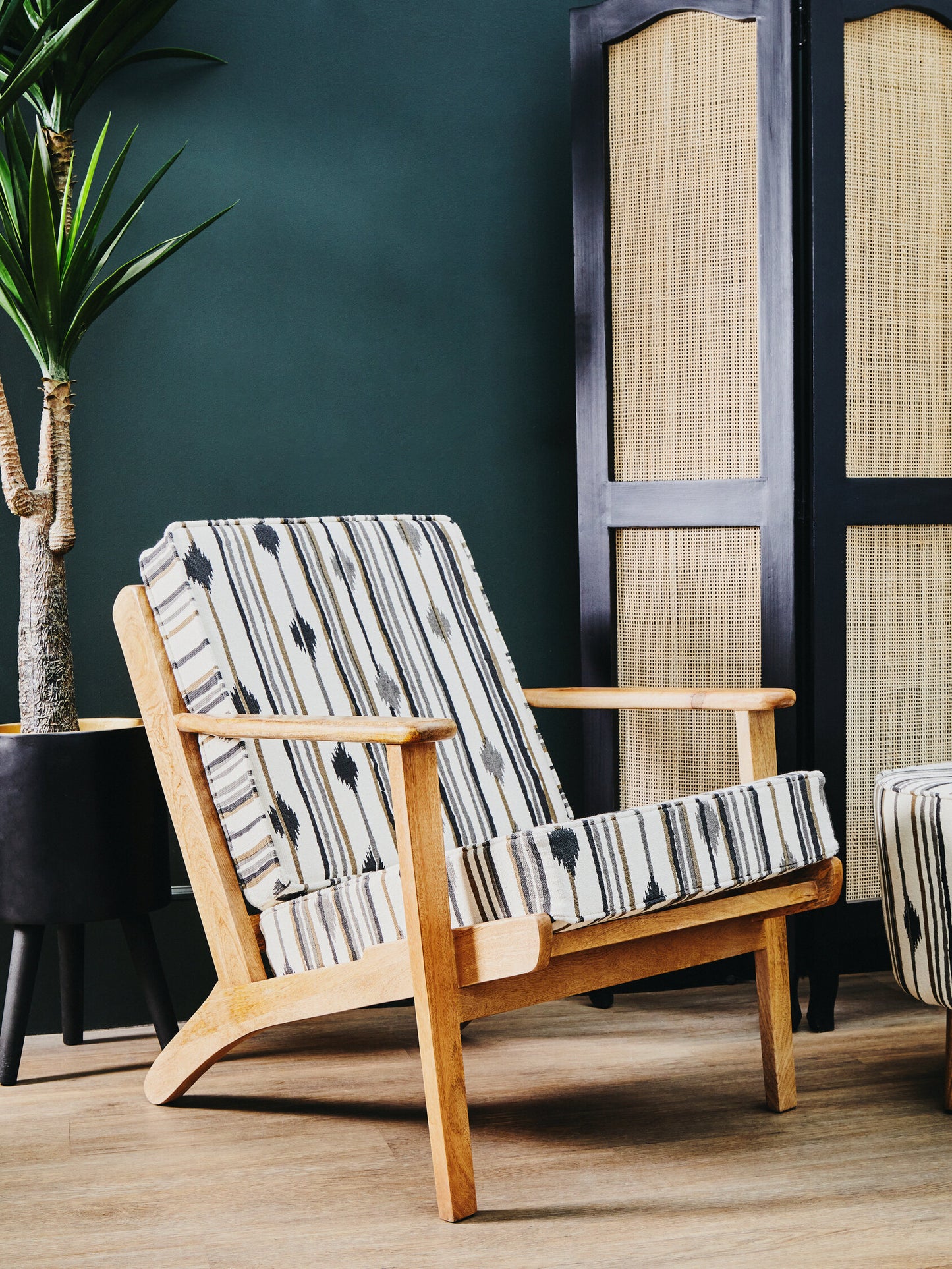 Aztec Armchair With Angular Arms
