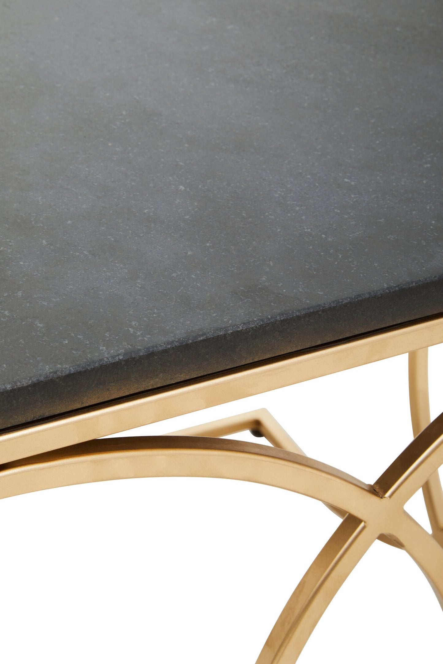 Katerina Black Marble Gold Side Table