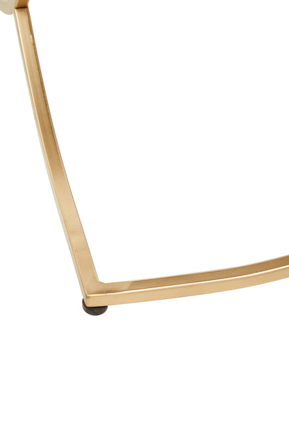 Katerina Black Marble Gold Side Table
