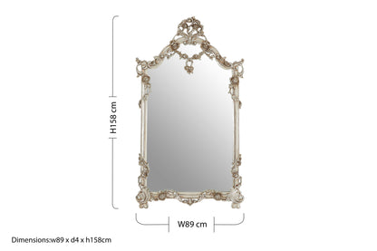 Seraphina Rectangular Framed Wall Mirror.