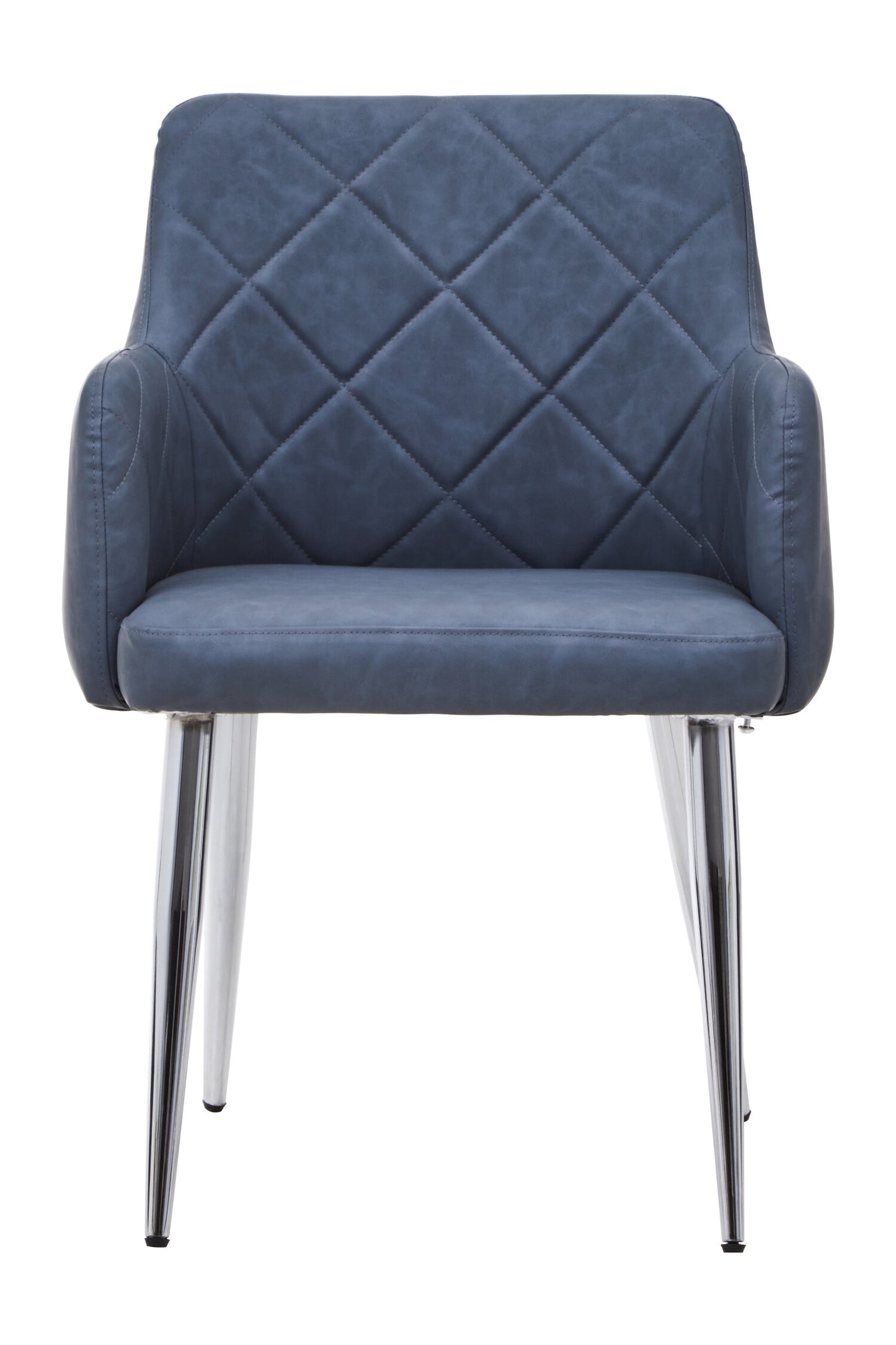 Lorena Dark Grey And Chrome Dining Chair