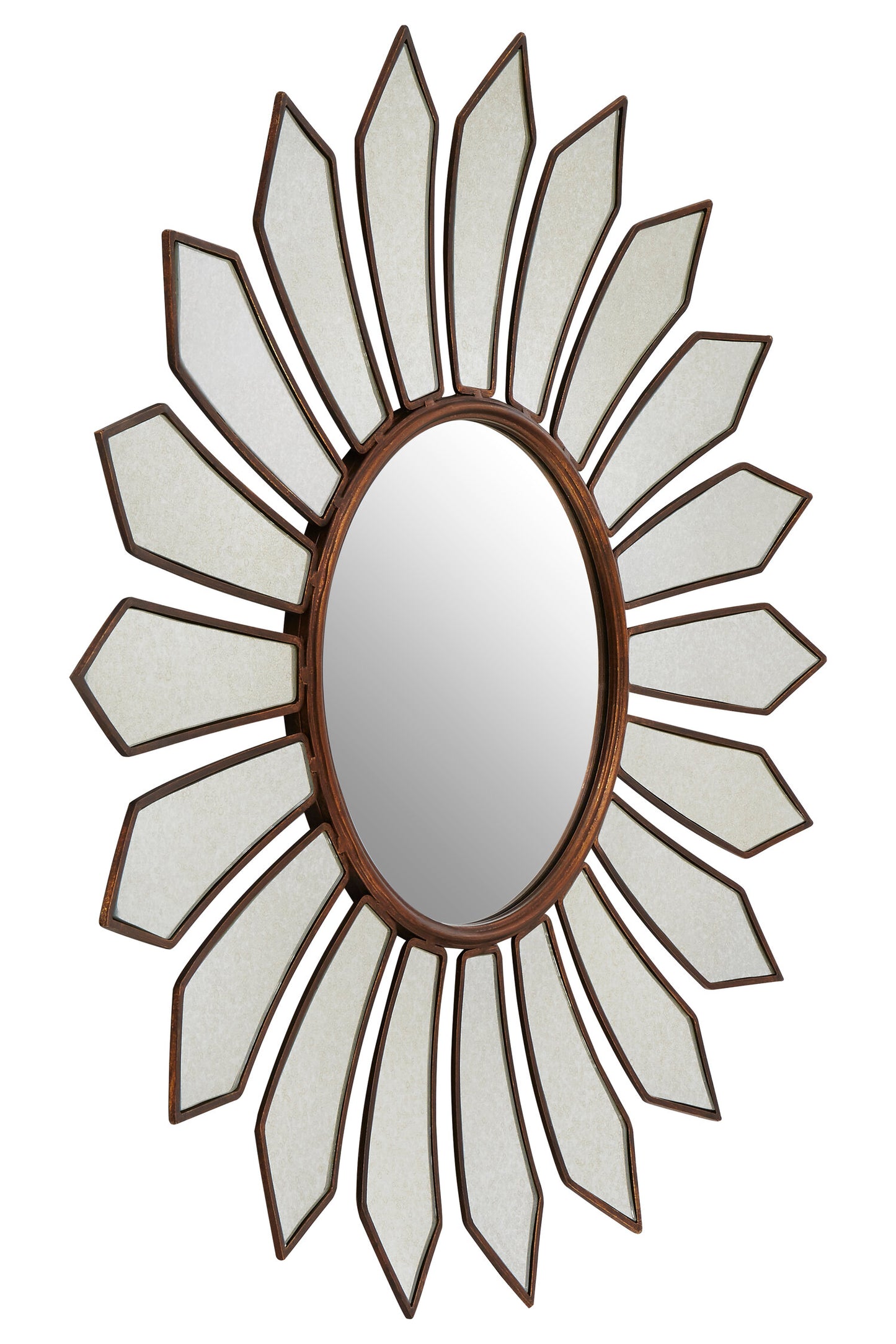 Malia Gold Petal Wall Mirror | Bali & Blue
