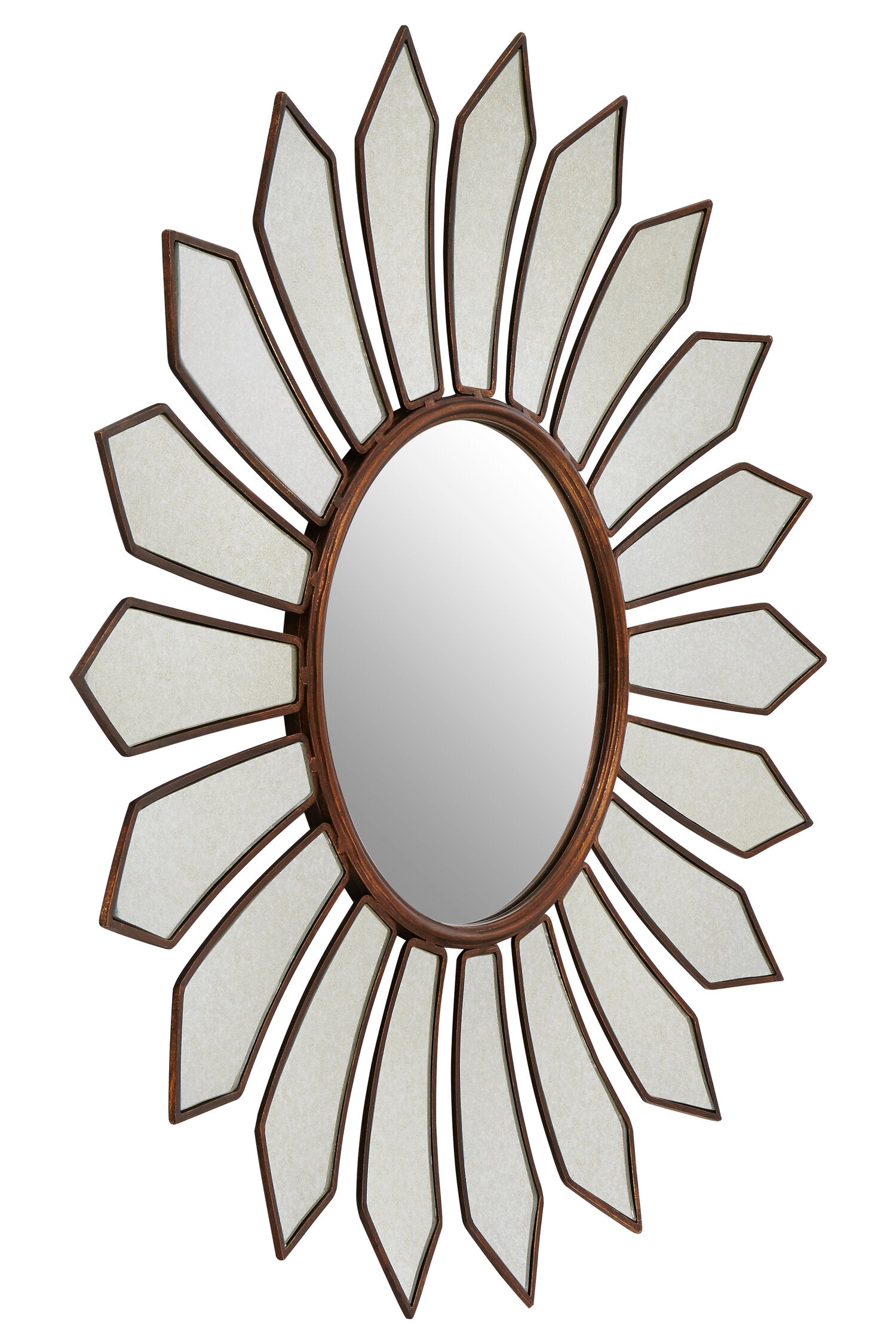 Malia Gold Petal Wall Mirror | Bali & Blue