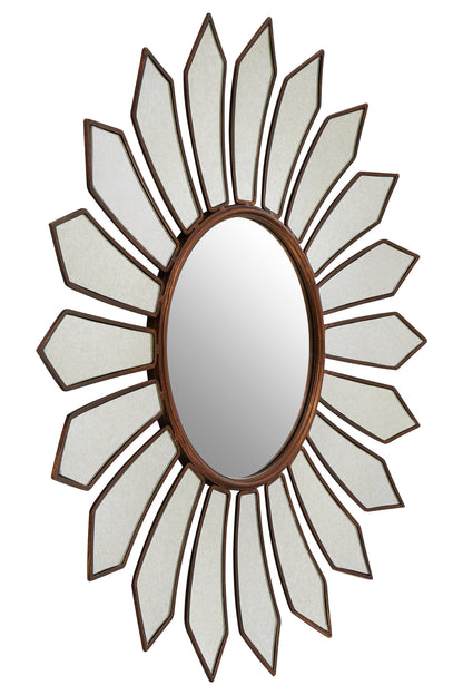 Malia Gold Petal Wall Mirror | Bali & Blue