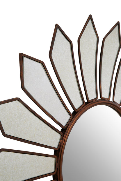 Malia Gold Petal Wall Mirror