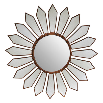 Malia Gold Petal Wall Mirror
