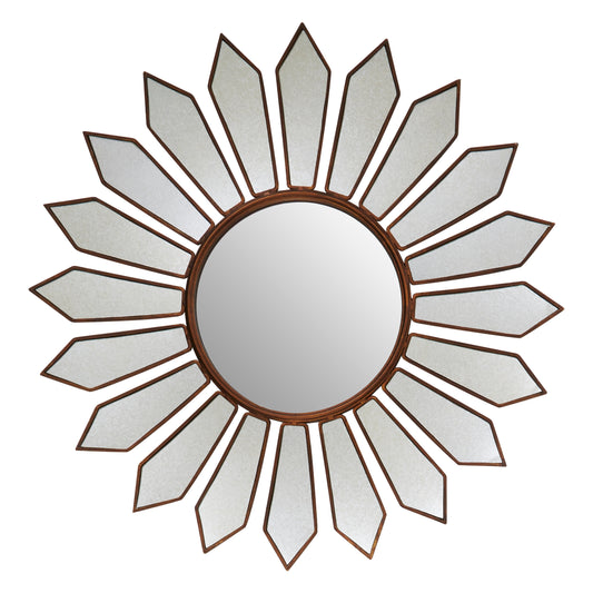 Malia Gold Petal Wall Mirror