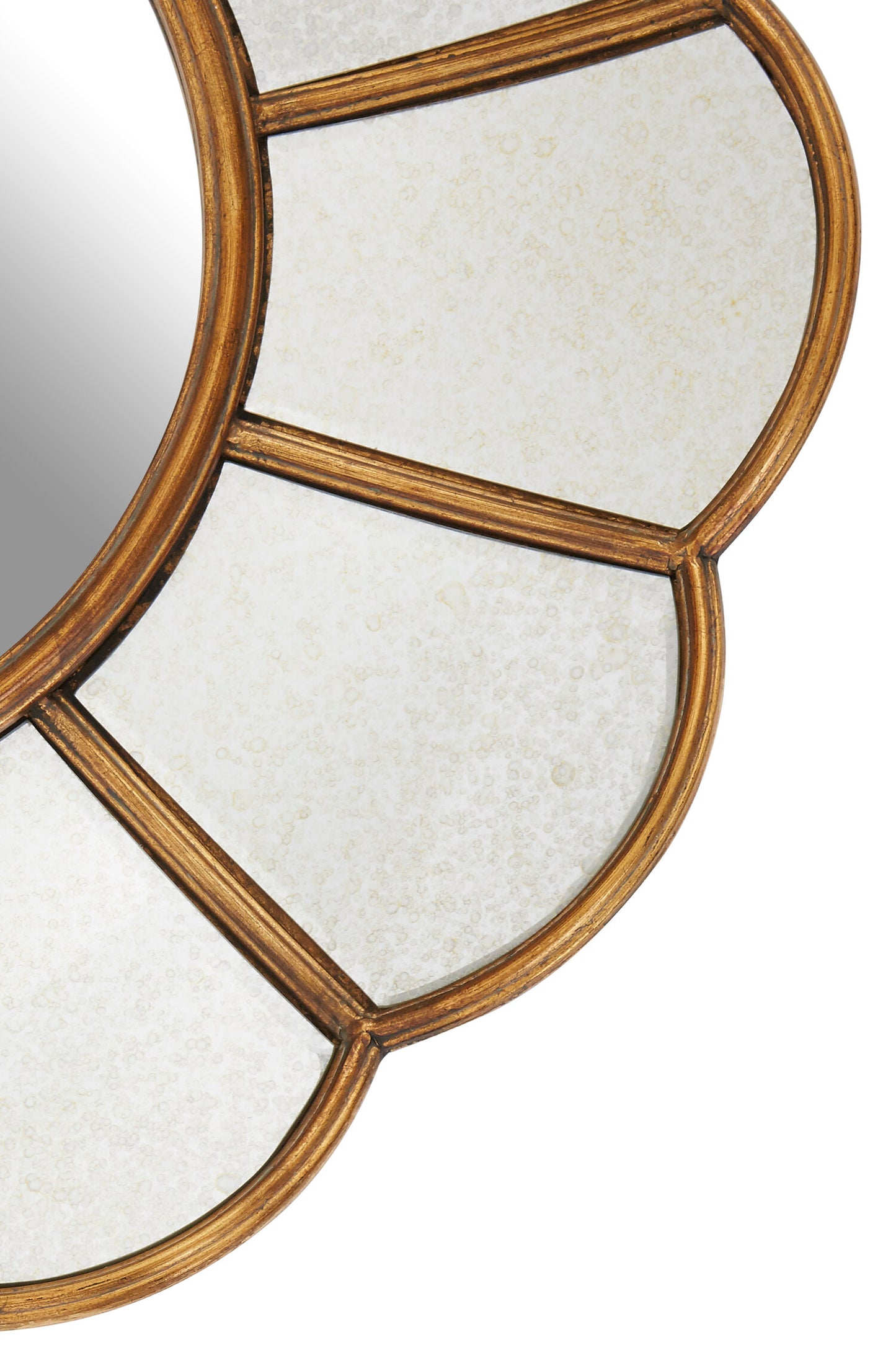 Malia Gold Floral Wall Mirror