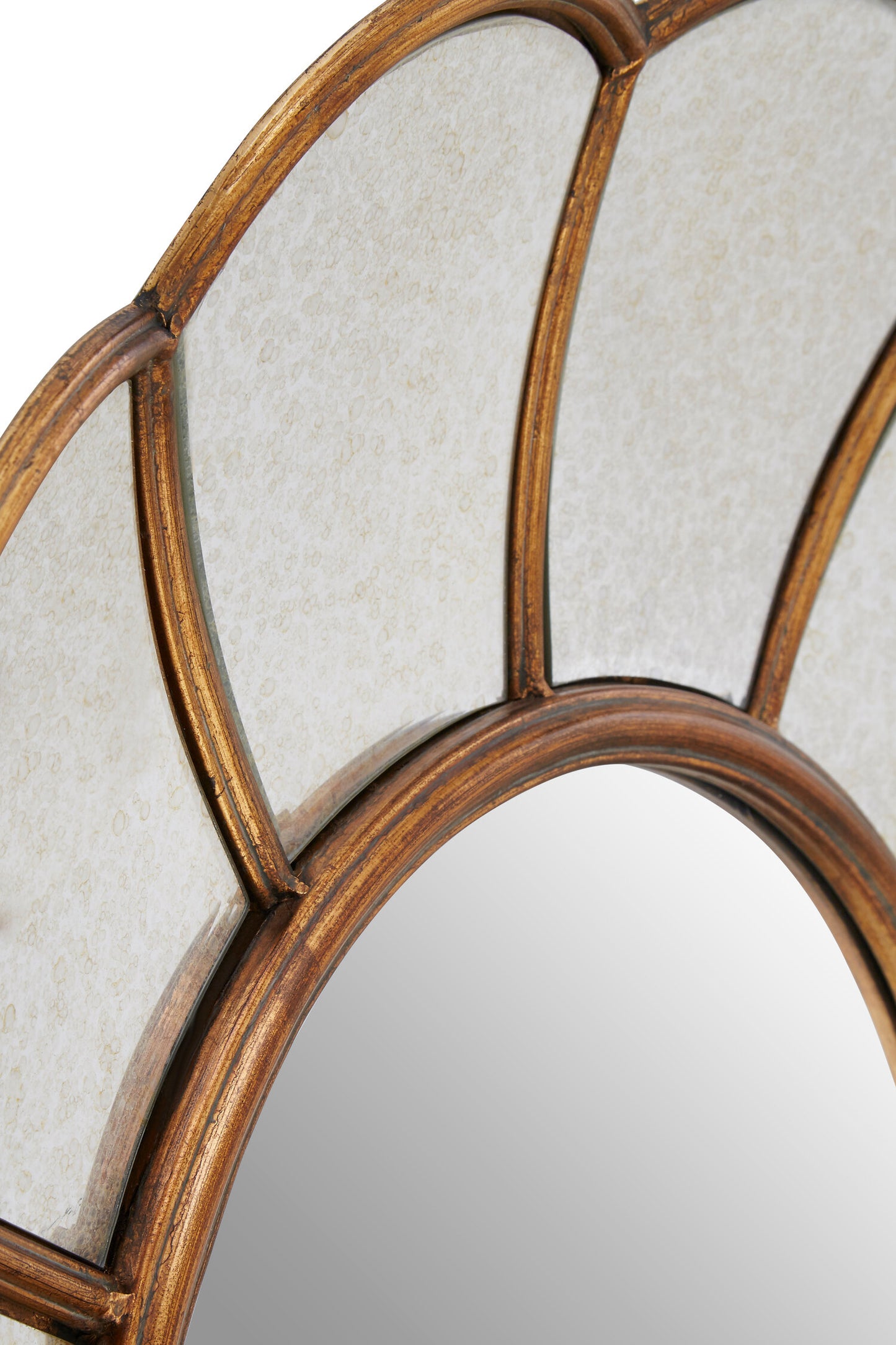 Malia Gold Floral Wall Mirror