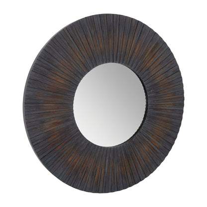 Barn Coastal Antique Wood Effect Wall Mirror | Bali & Blue