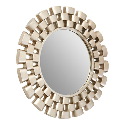 Maritza Luxe Champagne Chain Design Wall Mirror | Bali & Blue