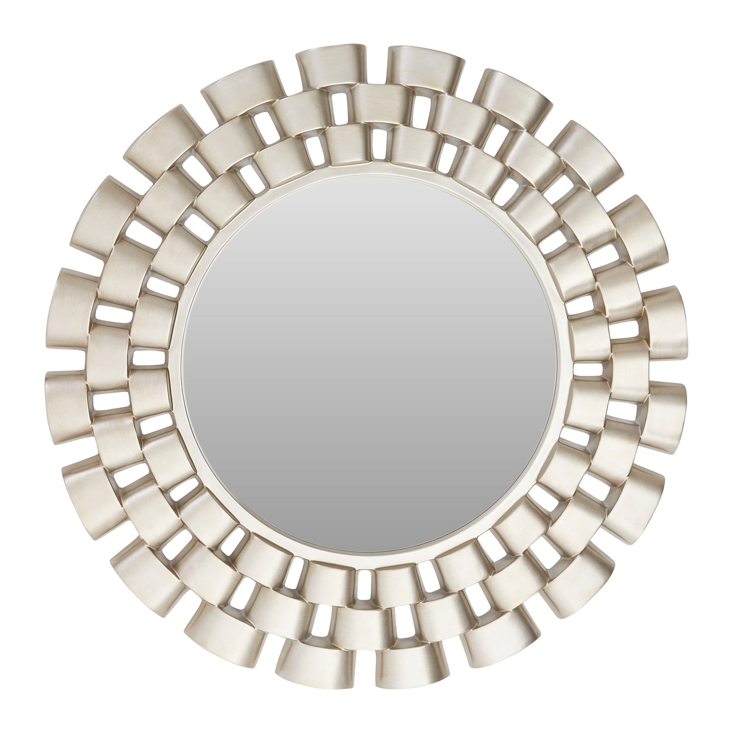 Maritza Luxe Champagne Chain Design Wall Mirror