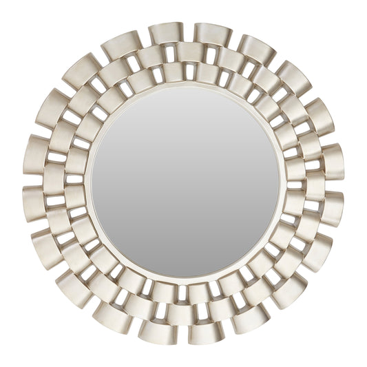 Maritza Luxe Champagne Chain Design Wall Mirror
