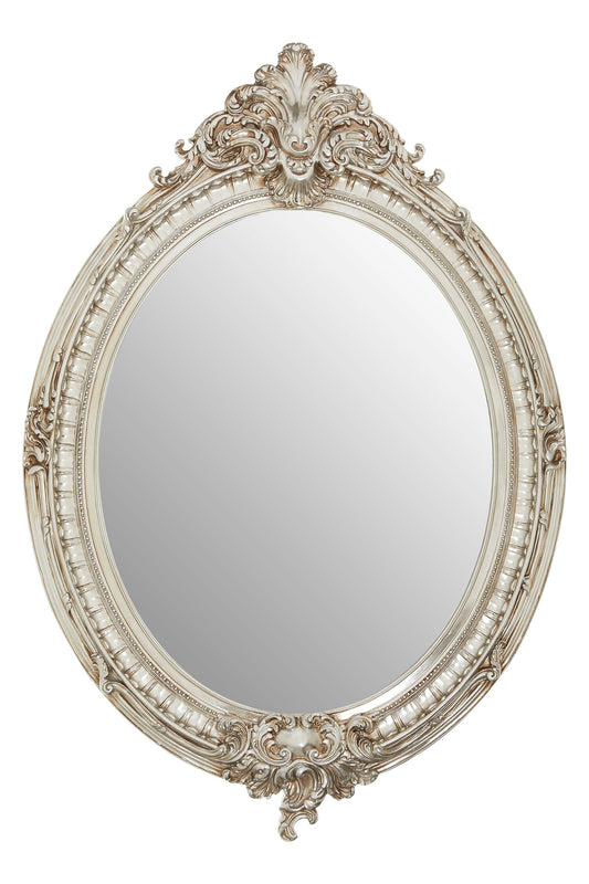 Seraphina Champagne Oval Framed Wall Mirror