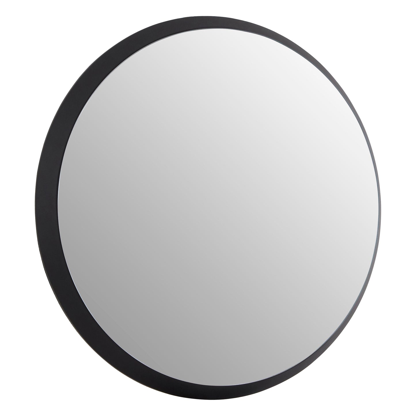 Trey Round Large Black Wall Mirror | Bali & Blue