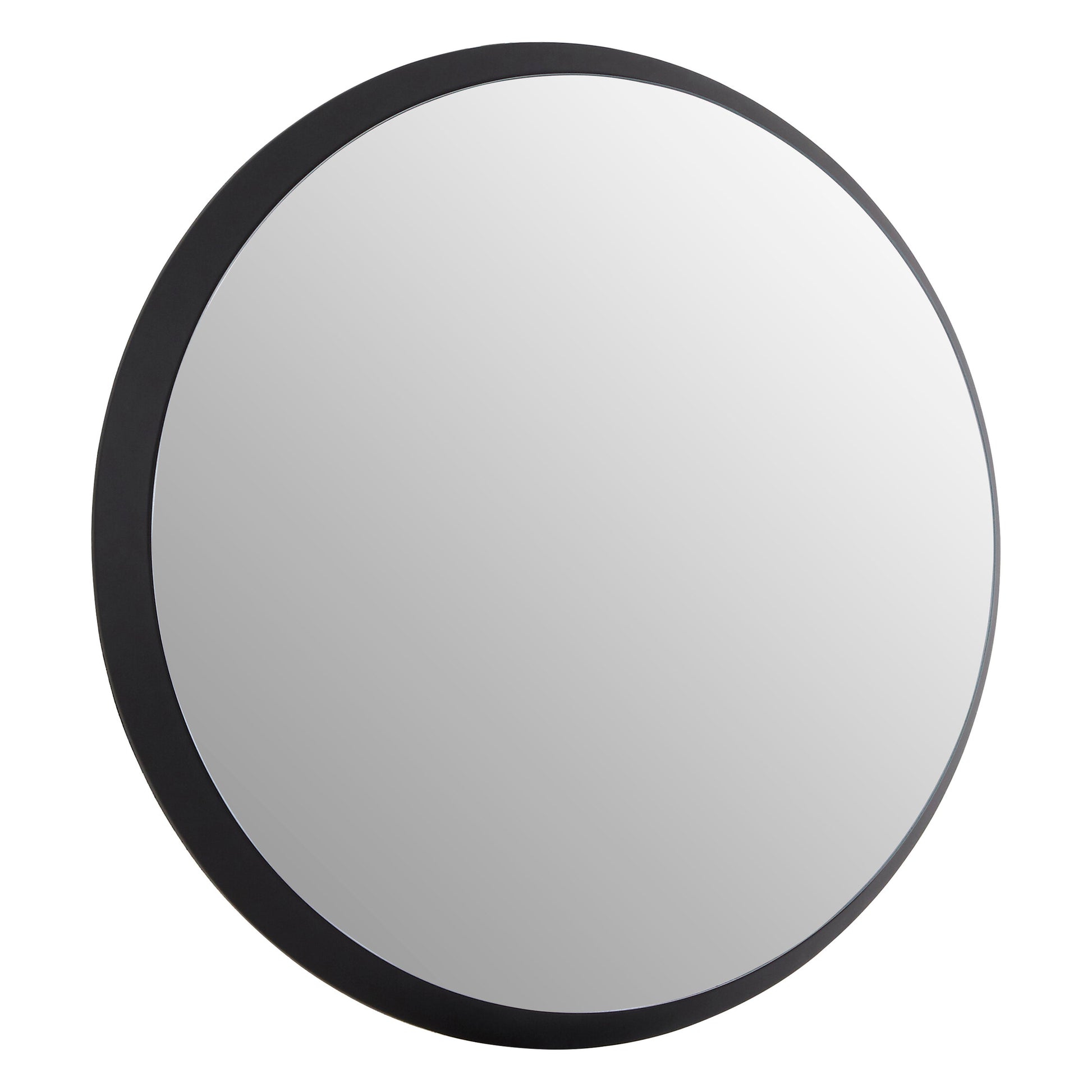 Trey Round Large Black Wall Mirror | Bali & Blue