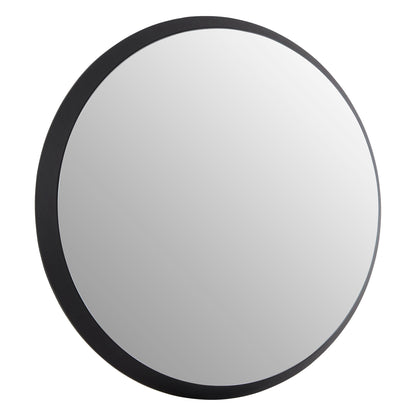 Trey Round Large Black Wall Mirror | Bali & Blue