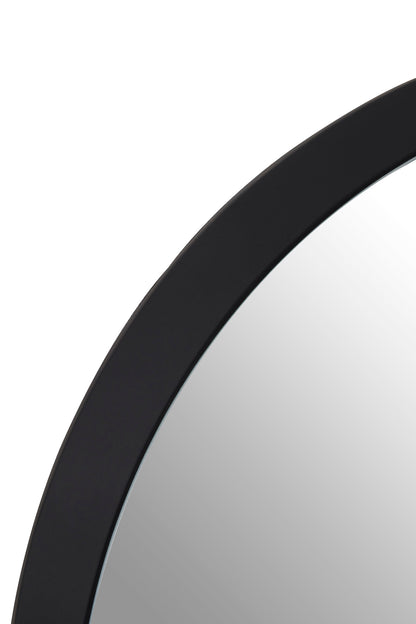 Trey Round Large Black Wall Mirror