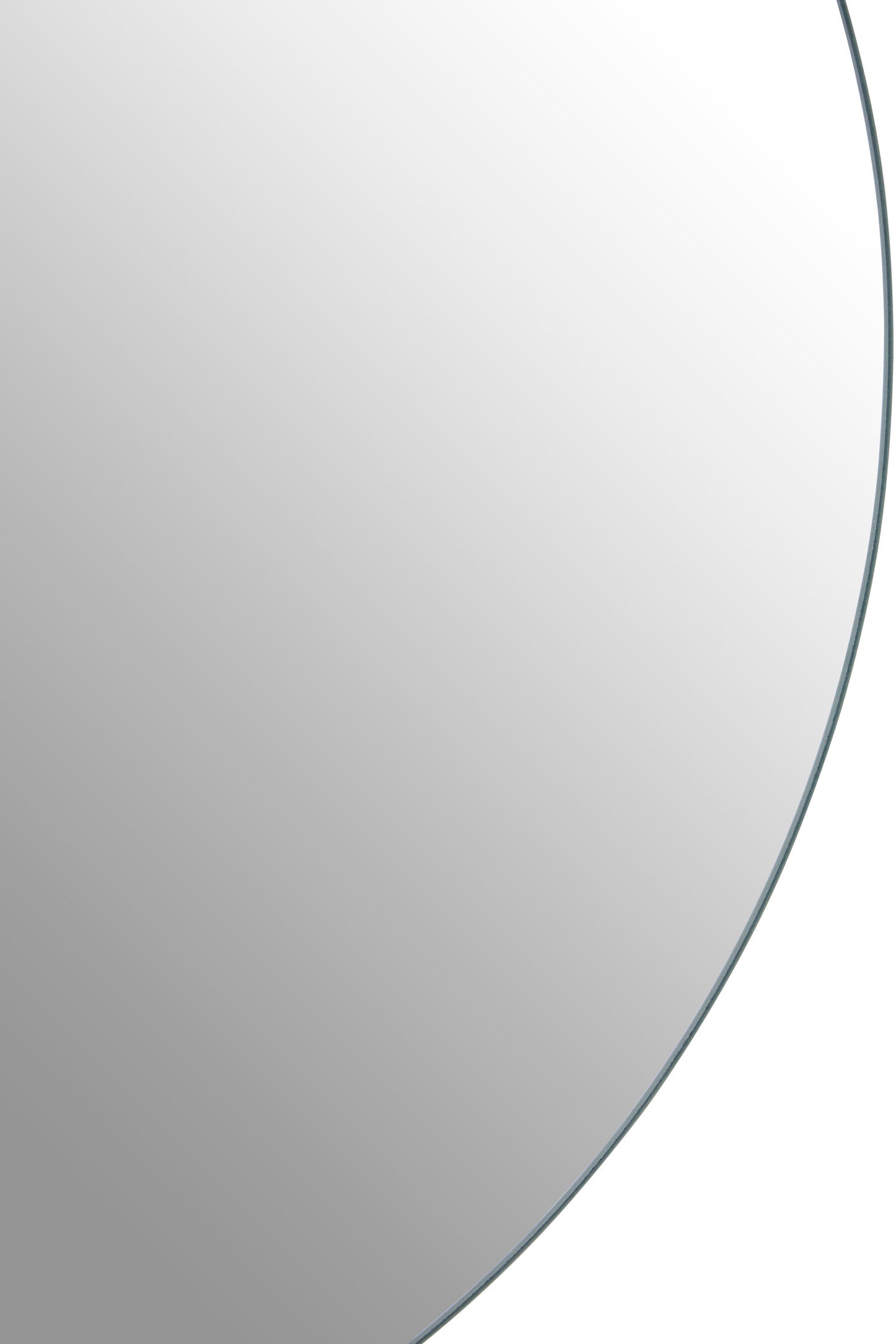 Trey Round Large Black Wall Mirror