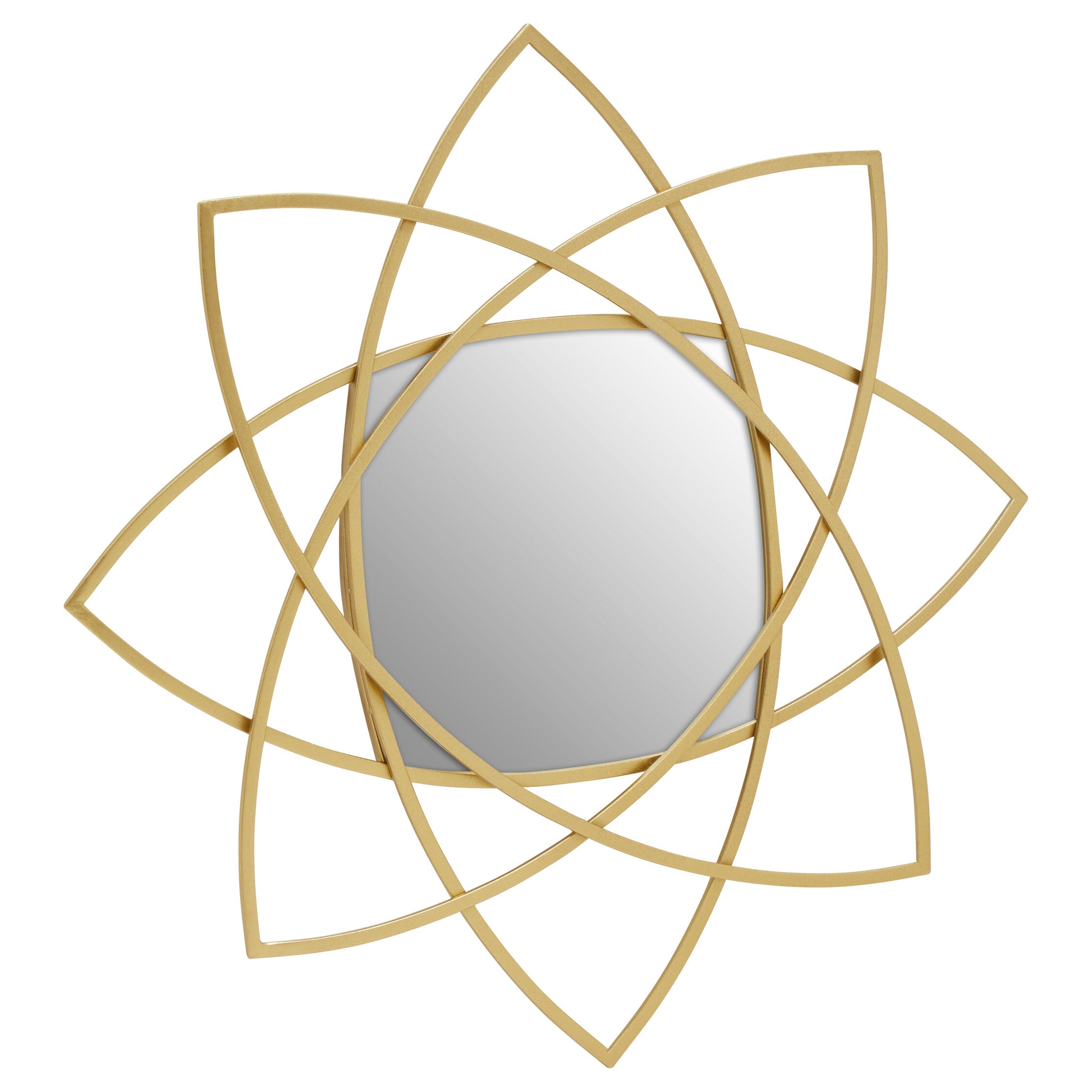 Dubai Gold Geometric Wall Mirror | Bali & Blue