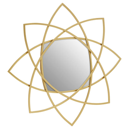 Dubai Gold Geometric Wall Mirror | Bali & Blue